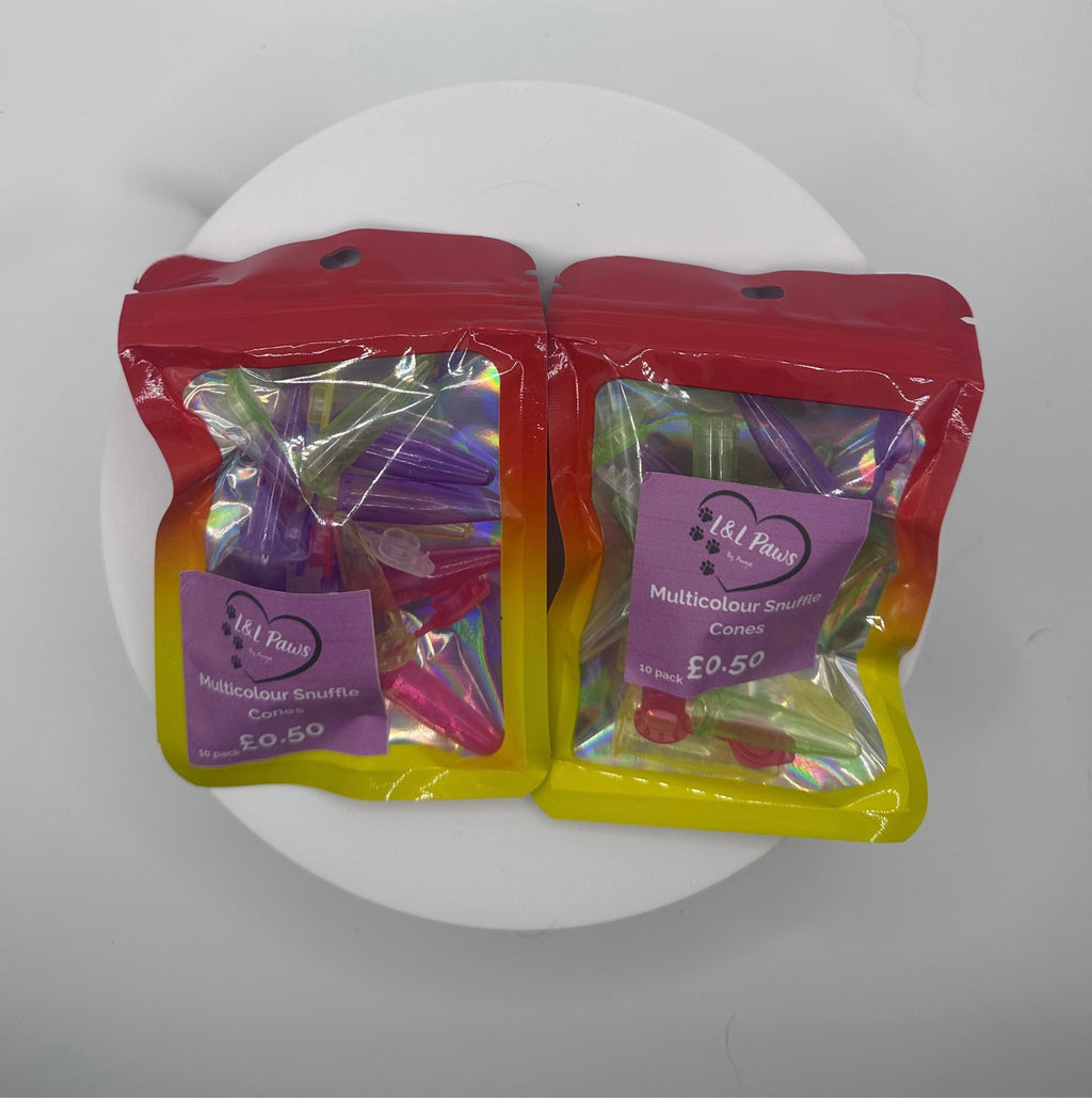 Multicolour Snuffle Cones - 10pk