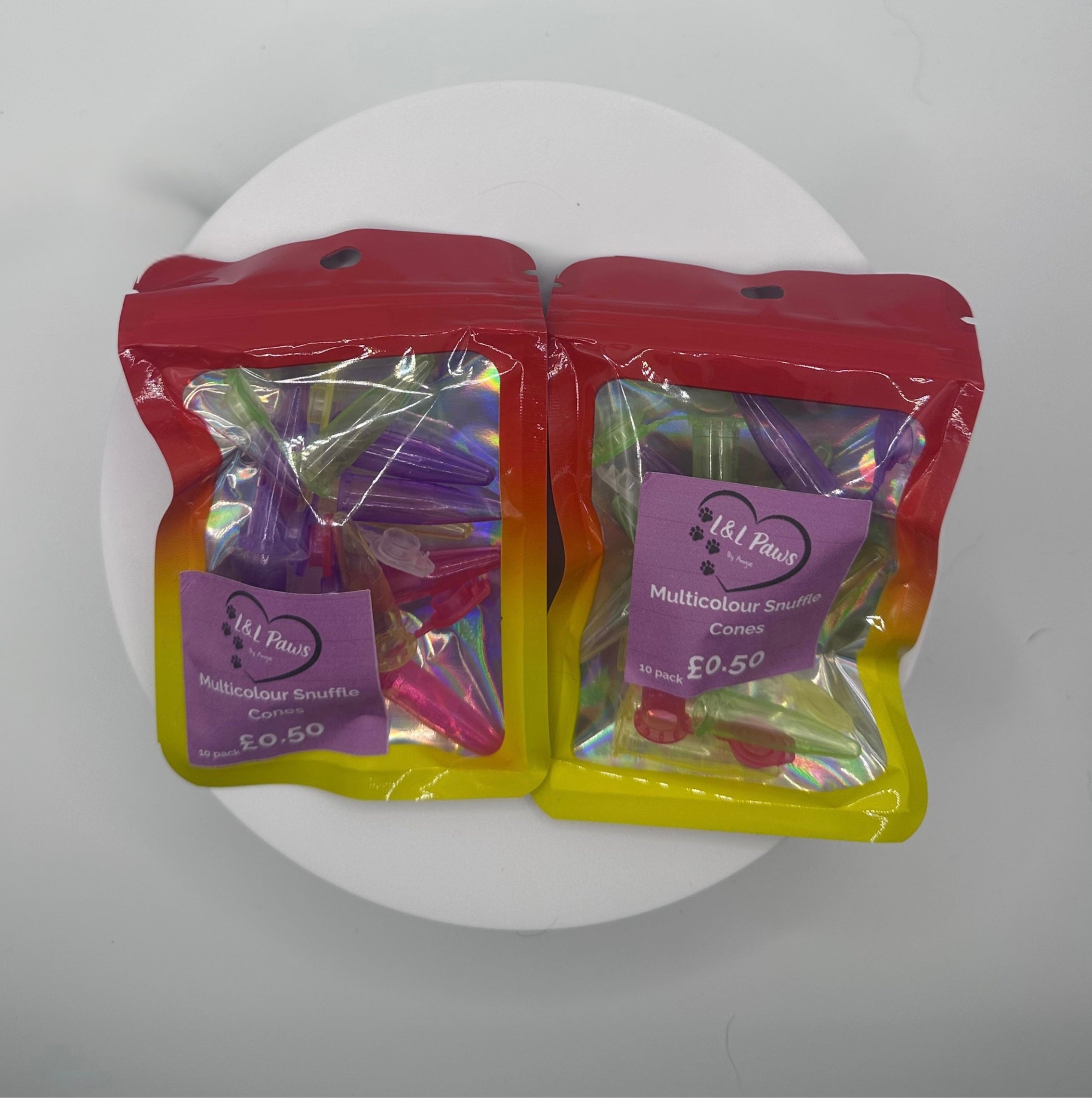 Multicolour Snuffle Cones - 10pk
