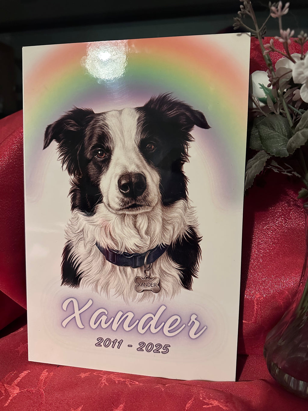 🌈🐾 Rainbow Bridge Memorial Tribute – Personalized Pet Plaque 🌈🐾