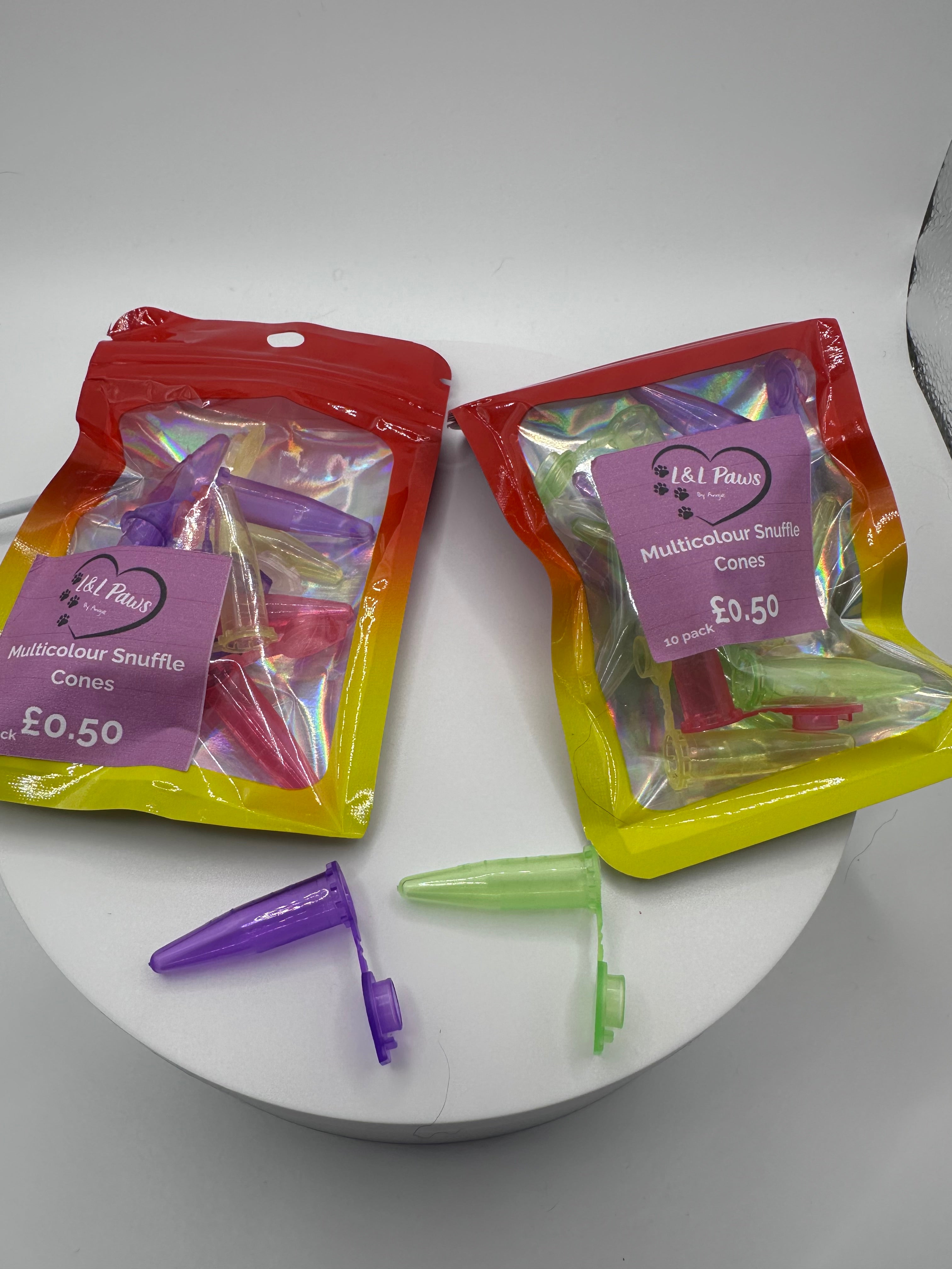 Multicolour Snuffle Cones - 10pk