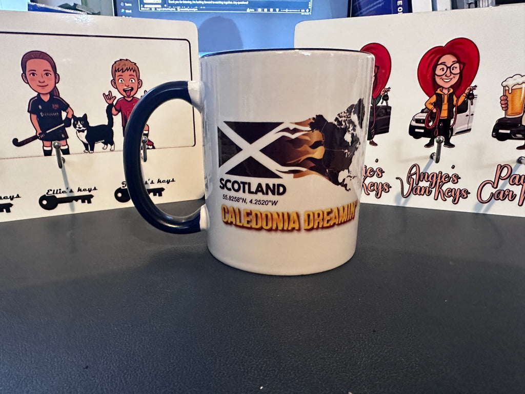 Customised 'Caledonia Dreamin' Mug – Personalised Scottish Heritage Gift