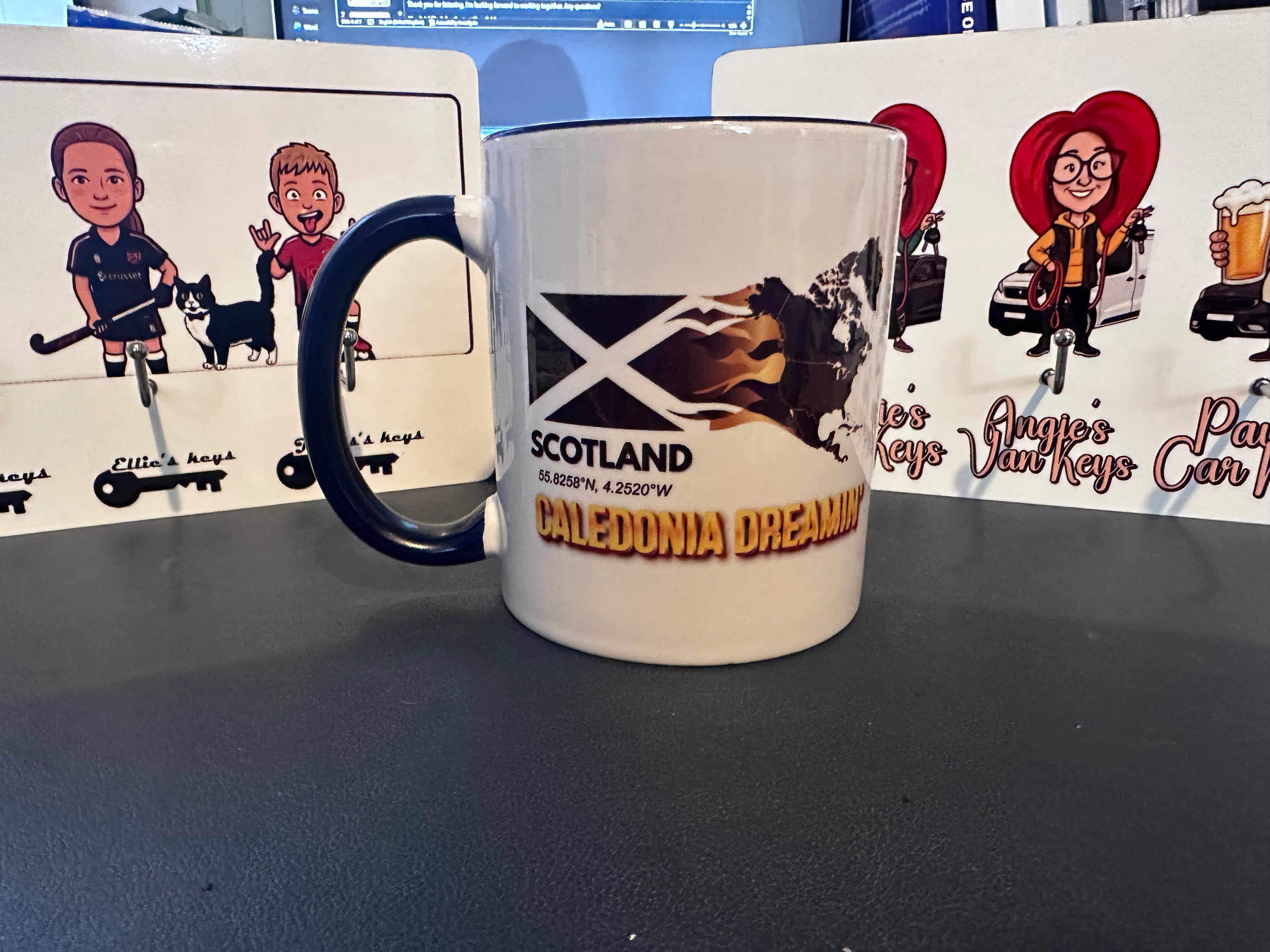 Customised 'Caledonia Dreamin' Mug – Personalised Scottish Heritage Gift