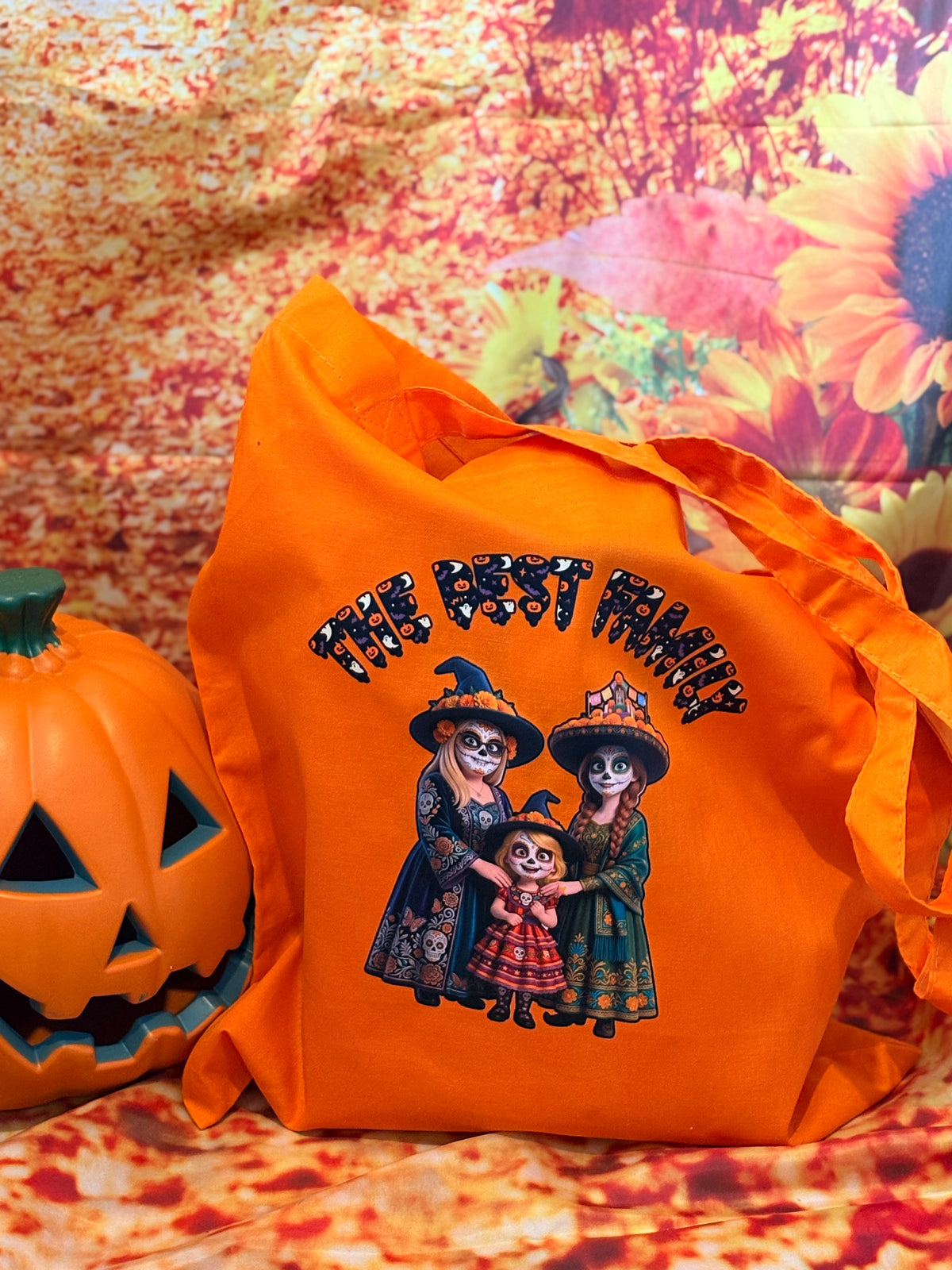 Custom Halloween Trick-or-Treat Tote Bags | Personalized Pet & Family Spooky Bags