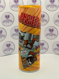 Personalised Dog Lover Gift – Superhero Comic Style 20oz Insulated Skinny Tumbler