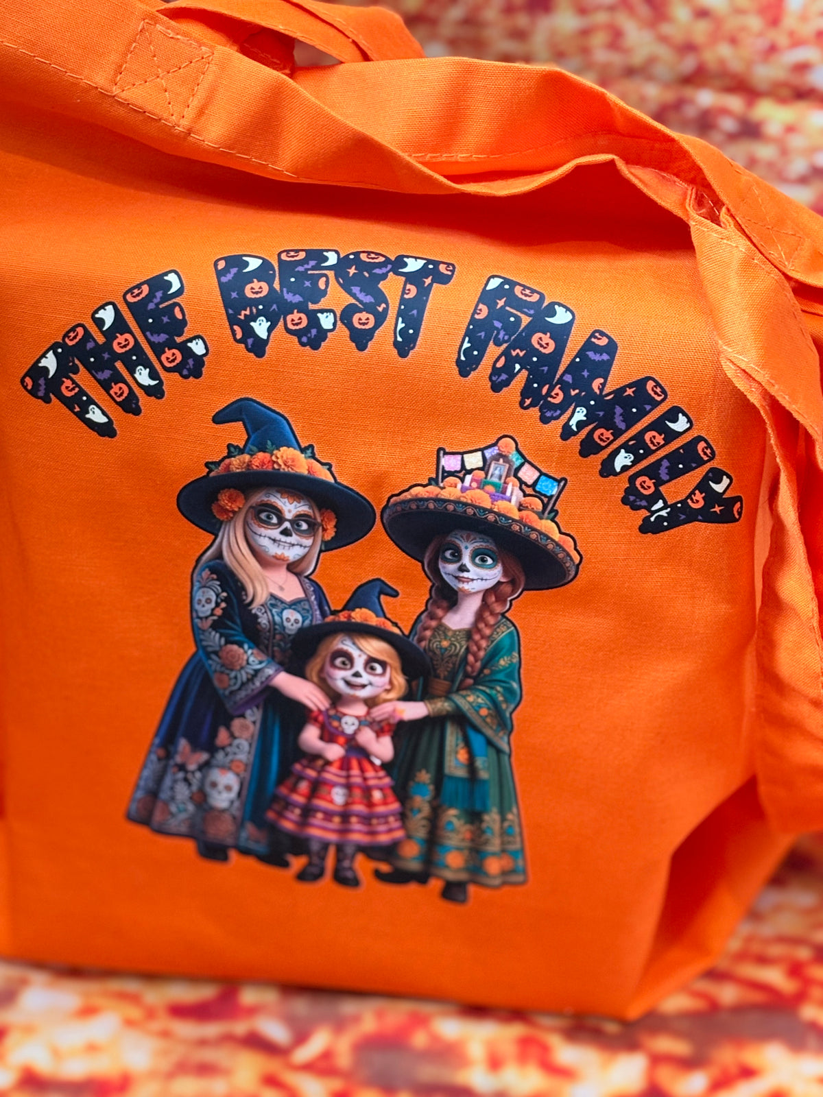 Custom Halloween Trick-or-Treat Tote Bags | Personalized Pet & Family Spooky Bags