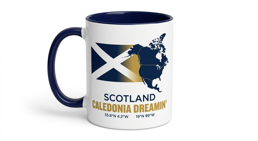 Customised 'Caledonia Dreamin' Mug – Personalised Scottish Heritage Gift