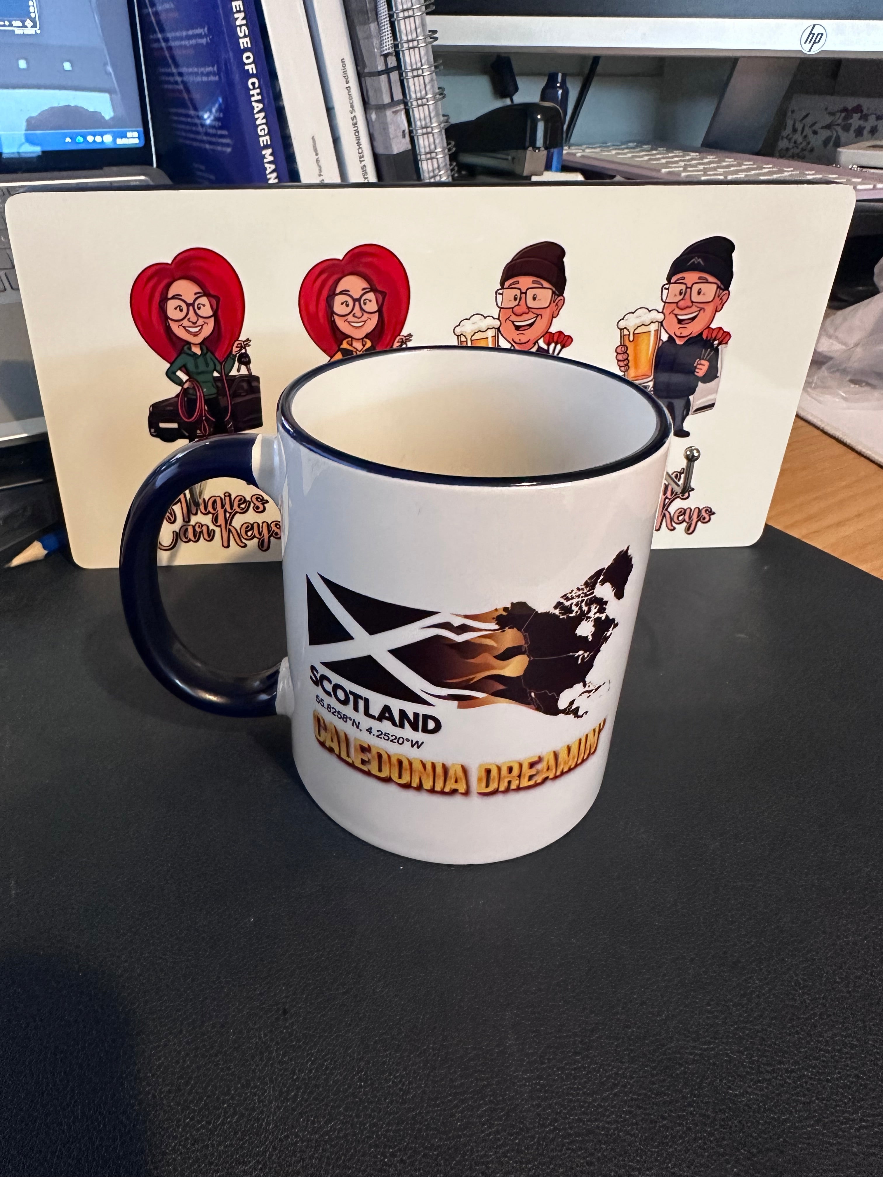 Customised 'Caledonia Dreamin' Mug – Personalised Scottish Heritage Gift