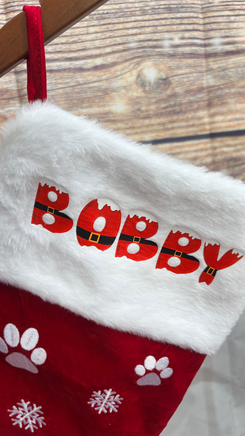 Personalised Luxury Dog Christmas Stocking