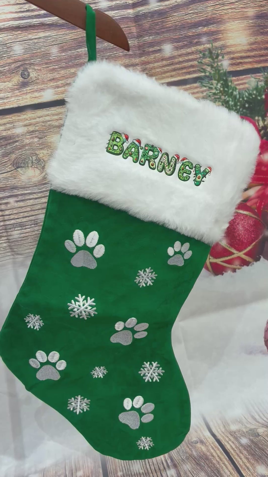 Personalised Luxury Dog Christmas Stocking