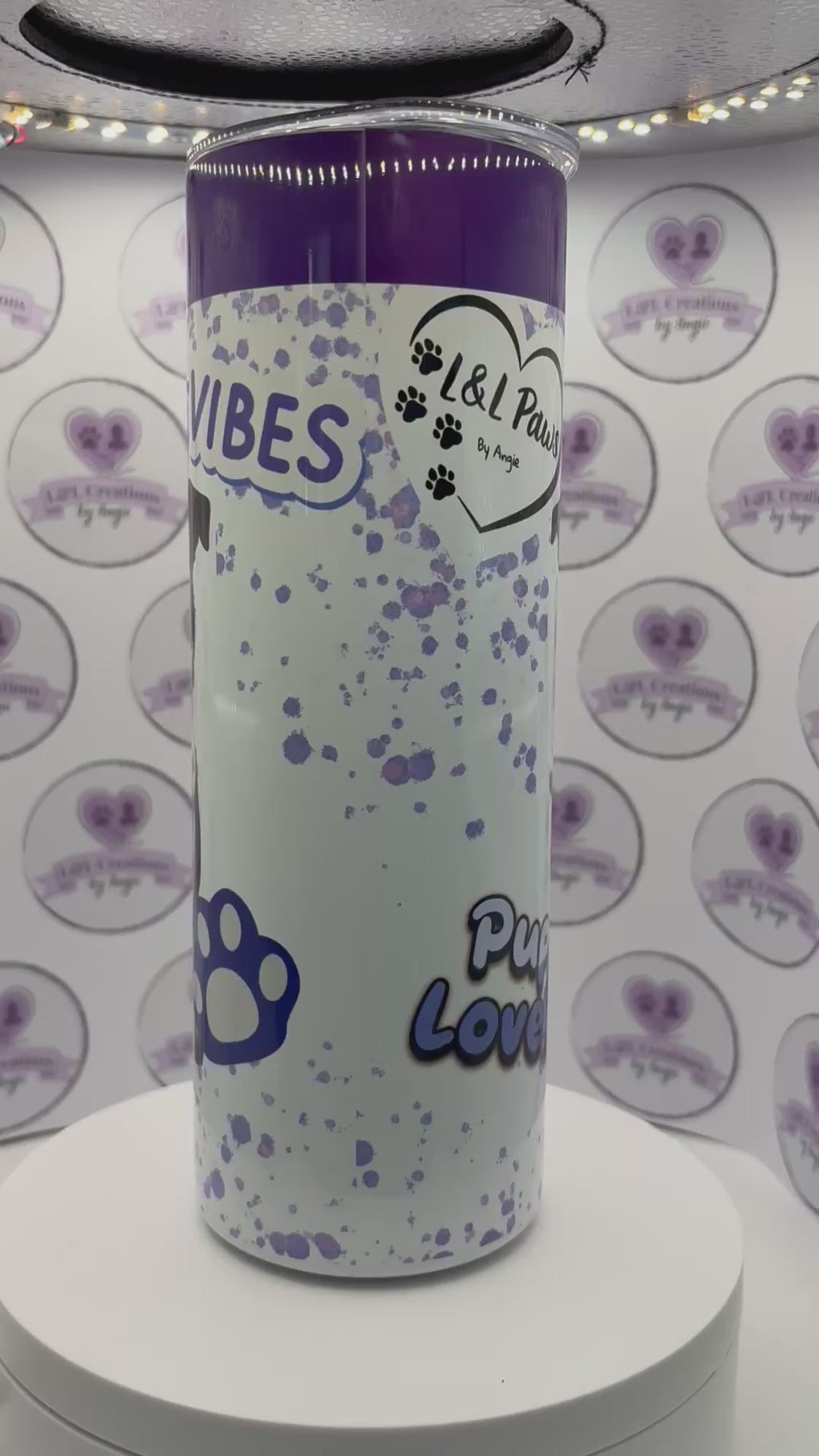 Customised Dog Lover 20oz Skinny Tumbler – Personalised Stainless Steel Travel Mug with Straw & Splash-Proof Lid