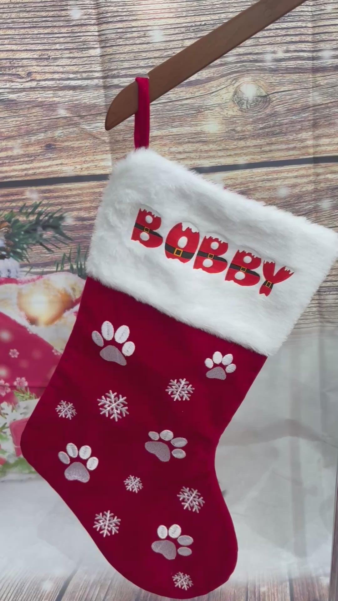 Personalised Luxury Dog Christmas Stocking